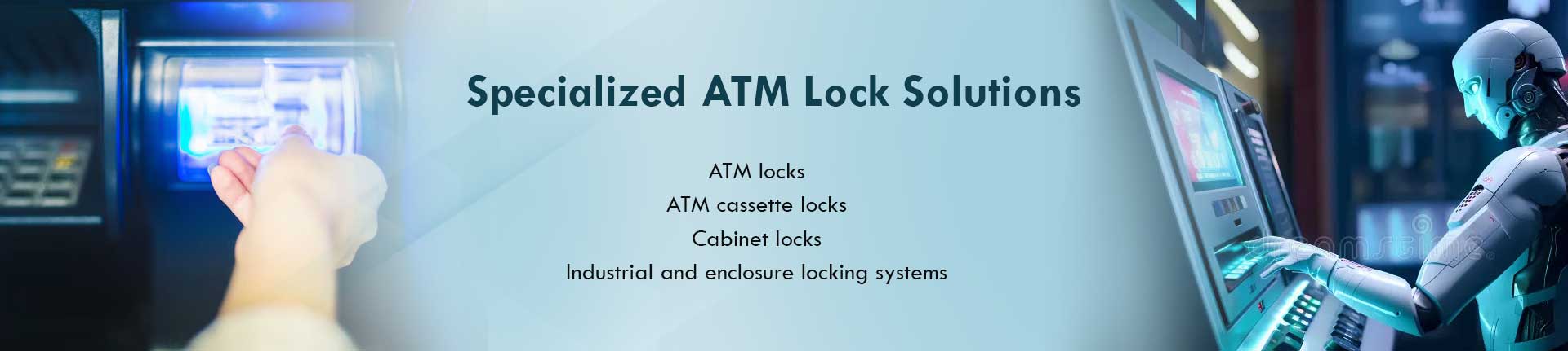 Panel lock assembly with cam, insert and gasket on inspection table